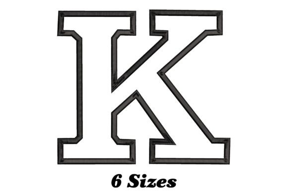 Alphabet Letter K Outline: A Seasonal Embroidery Essential