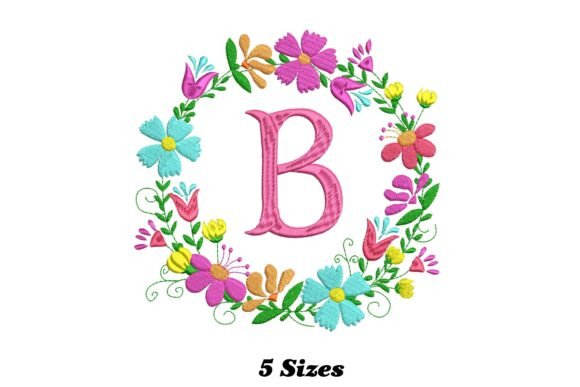 Flower Alphabet Letter B Review for Apparel