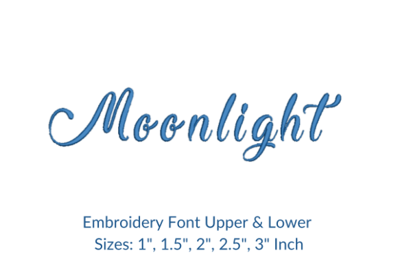 Moonlight Font Embroidery Design Review for Holiday Gifts