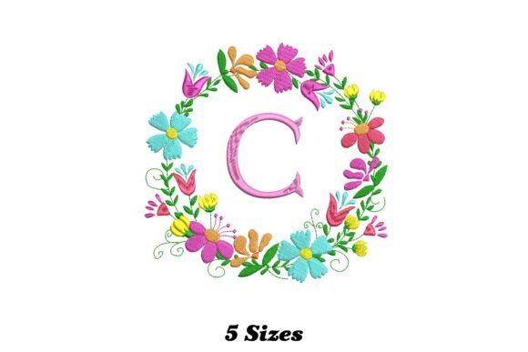 Review: Flower Alphabet Letter C for Embroidery