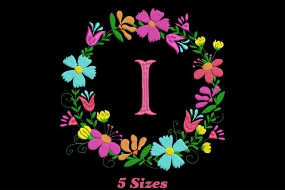 Review: Flower Alphabet Letter I for Embroidery