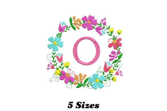 Review: Flower Alphabet Letter O for Embroidery