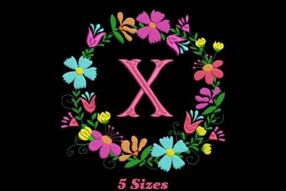 Review: Flower Alphabet Letter X for Boutique Sweatshirts