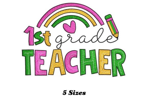 Reviewing the 1st Grade Teacher Embroidery Design