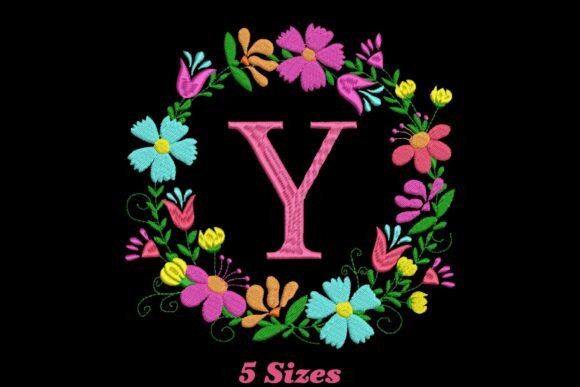 Reviewing the Flower Alphabet Letter Y for Embroidery